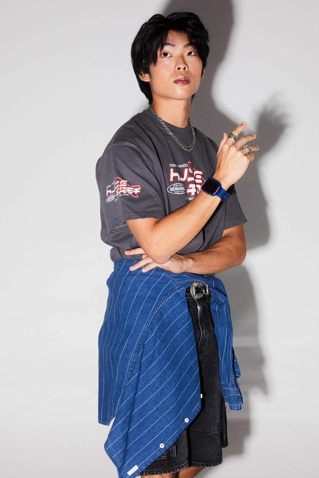 Skinarma Saido 2 in 1 Strap For Apple Watch With Case 45/44MM - Dark Blue