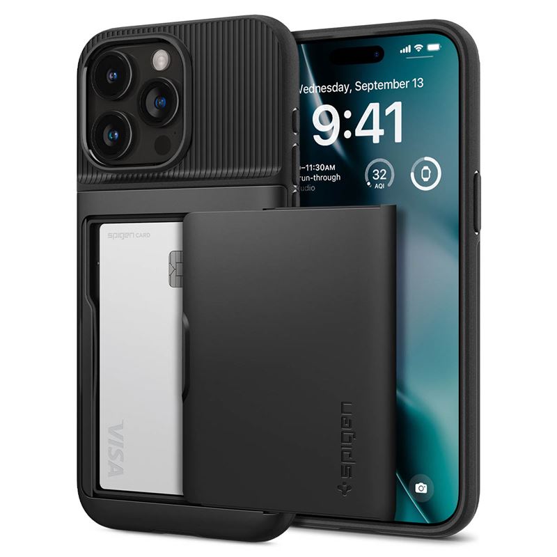Spigen Armor Slim Case for iPhone 15 Pro - Black