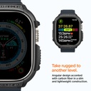 Spigen Rugged Armor Case for Apple Watch Ultra - Matte Black 