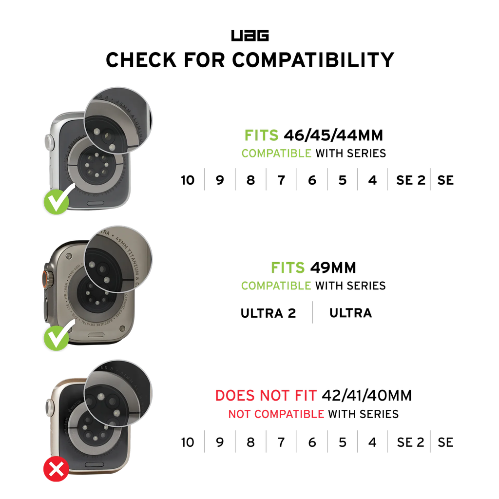 UAG Apple Watch Pathfinder Strap 49mm/45mm/44mm/42mm