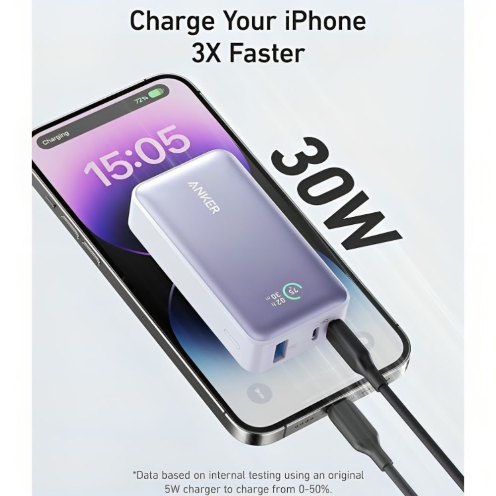 Anker 533 Power Bank (PowerCore 30W ) 10000 PD -Violet