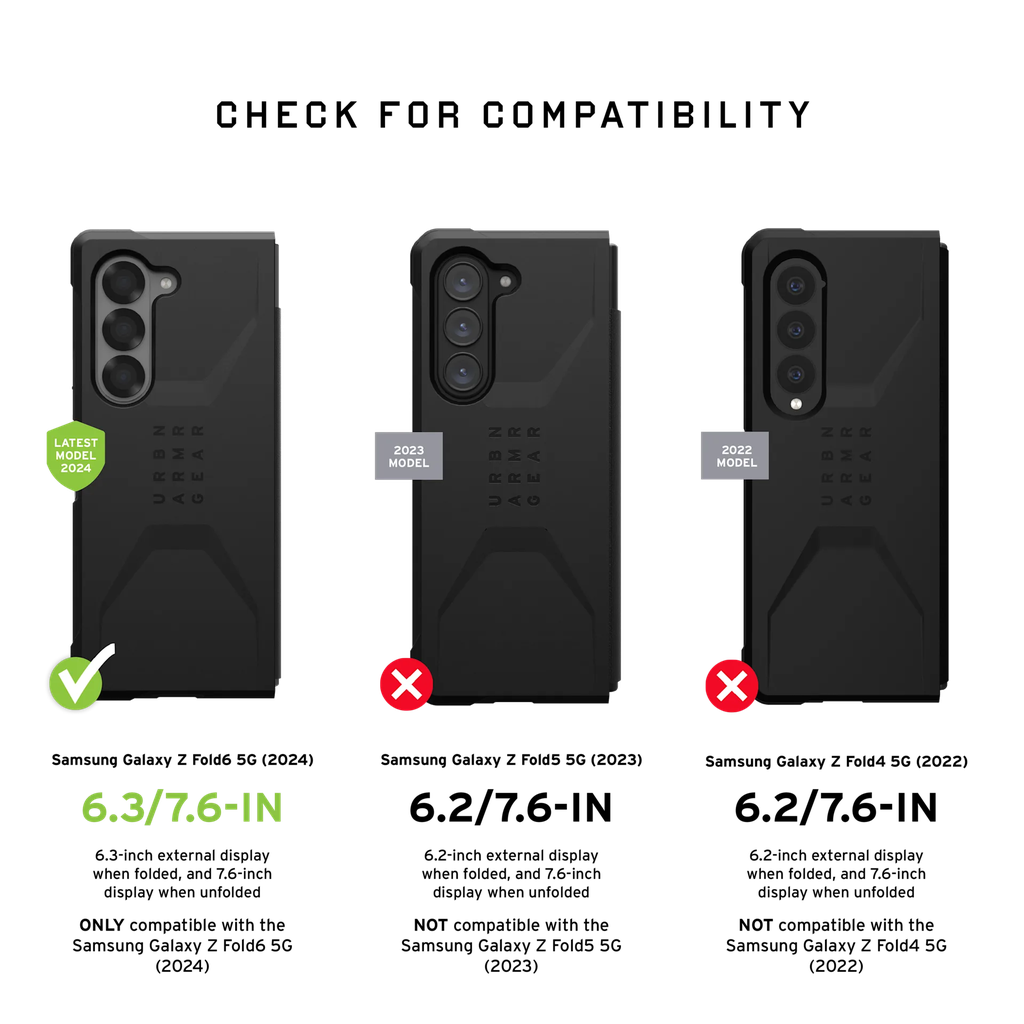 UAG Samsung Galaxy Z Fold 6 Glass Shield