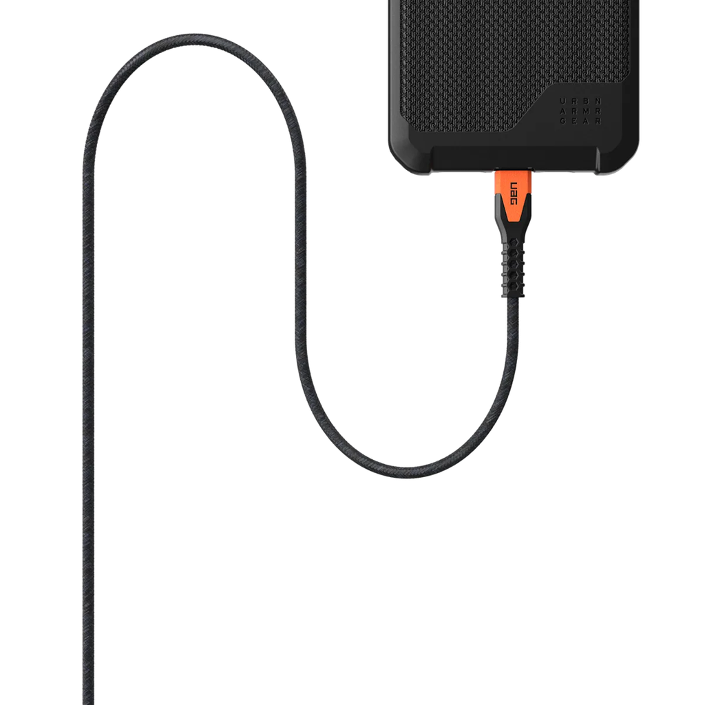 UAG USB-C to USB-C Cable, 1.5M, 60W, 9B4413114097 – Black & Orange