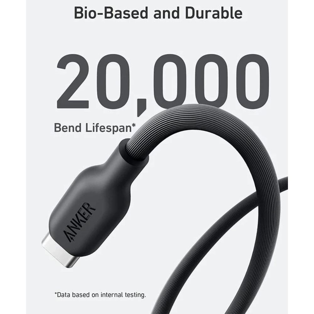 Anker 542 USB-C to Lightning Cable (Bio-Based) (0.9m/3ft) -Black