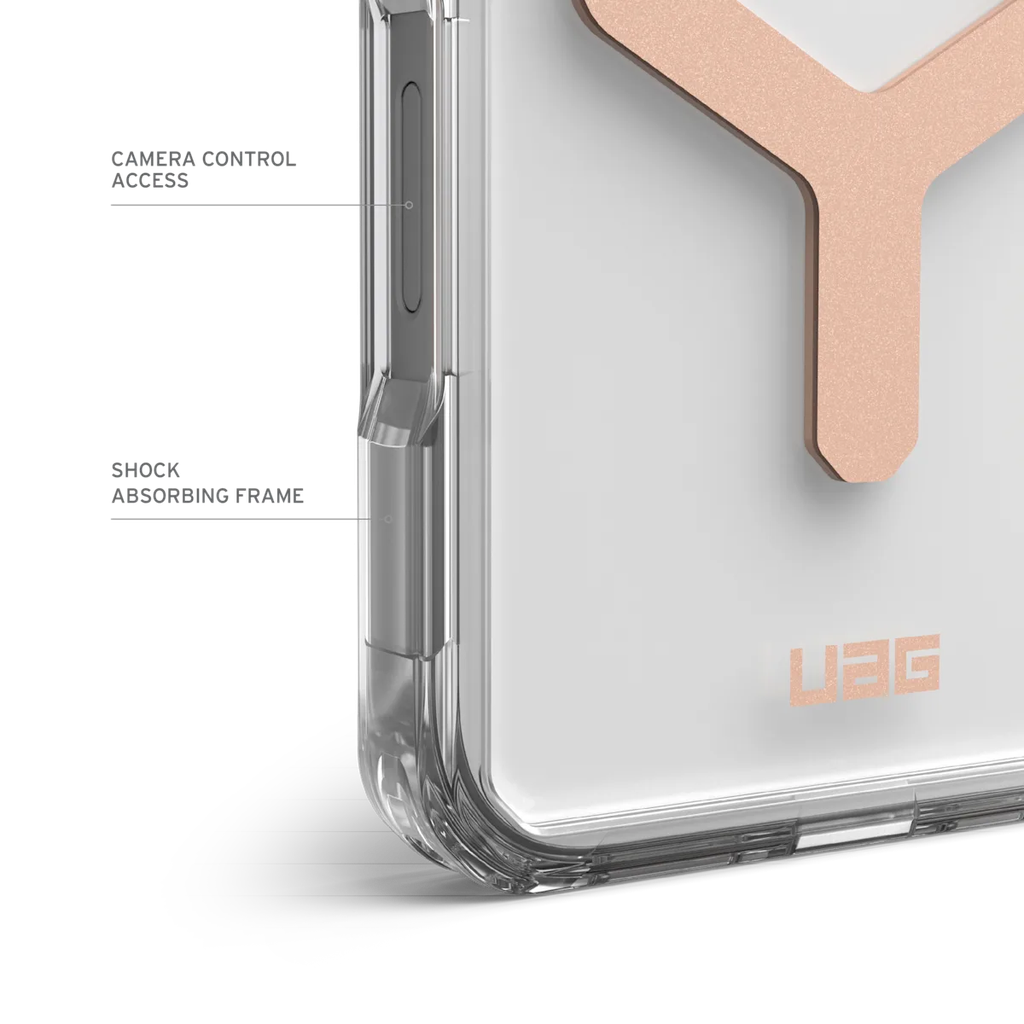 UAG iPhone 16 Pro Magsafe Plyo Case (Ice/Rose Gold)