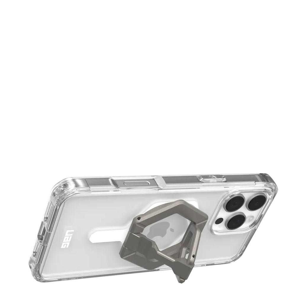 UAG iPhone 16 Pro Max Plyo MagSafe Bundle Ice White/Titanium Stand