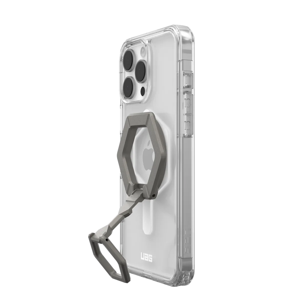 UAG iPhone 16 Pro Max Plyo MagSafe Bundle Ice White/Titanium Stand