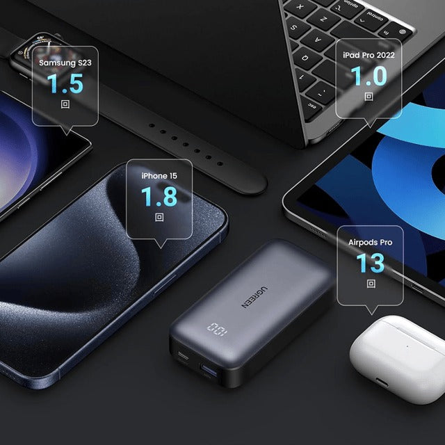 UGREEN 10000mAh PD-30WTwo-way Fast Charging Power Bank PB502