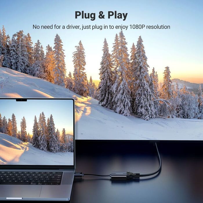 UGREEN HDMI TO VGA Converter 25CM (Black)