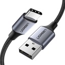 UGREEN USB-A 2.0 to USB-C Cable Nickel Plating Aluminum Braid 1m (Black)US288