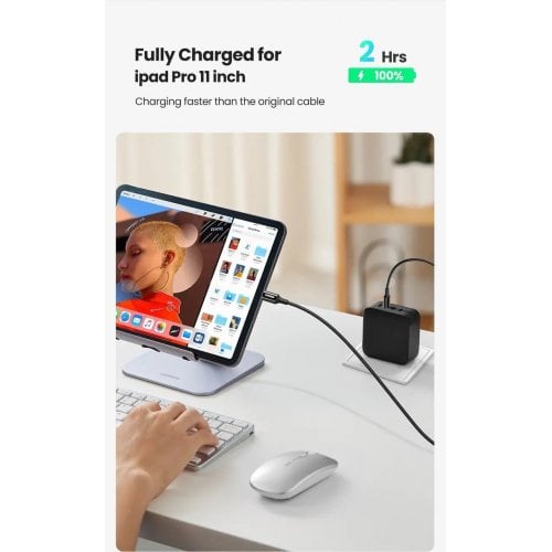UGREEN USB-C 2.0 Charging Cable 100W 2m (Black)US300