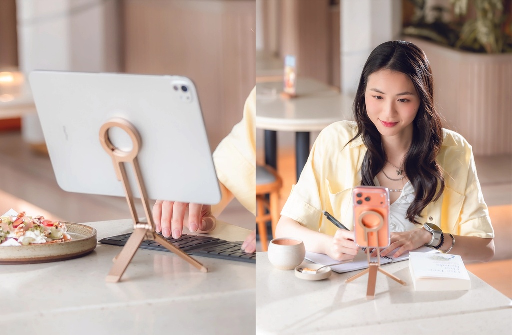 UNIQ ARCUS MAGNETIC MOUNT & TRIPOD-STAND - CHAMPAGNE VOLT (CHAMPAGNE VOLT)