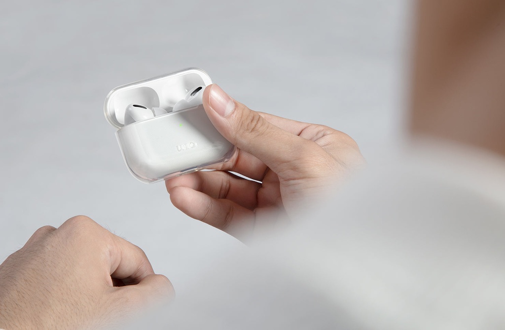 UNIQ GLASE AIRPODS PRO 4TH GEN (2024) HANG CASE - GLOSSY CLEAR (CLEAR)