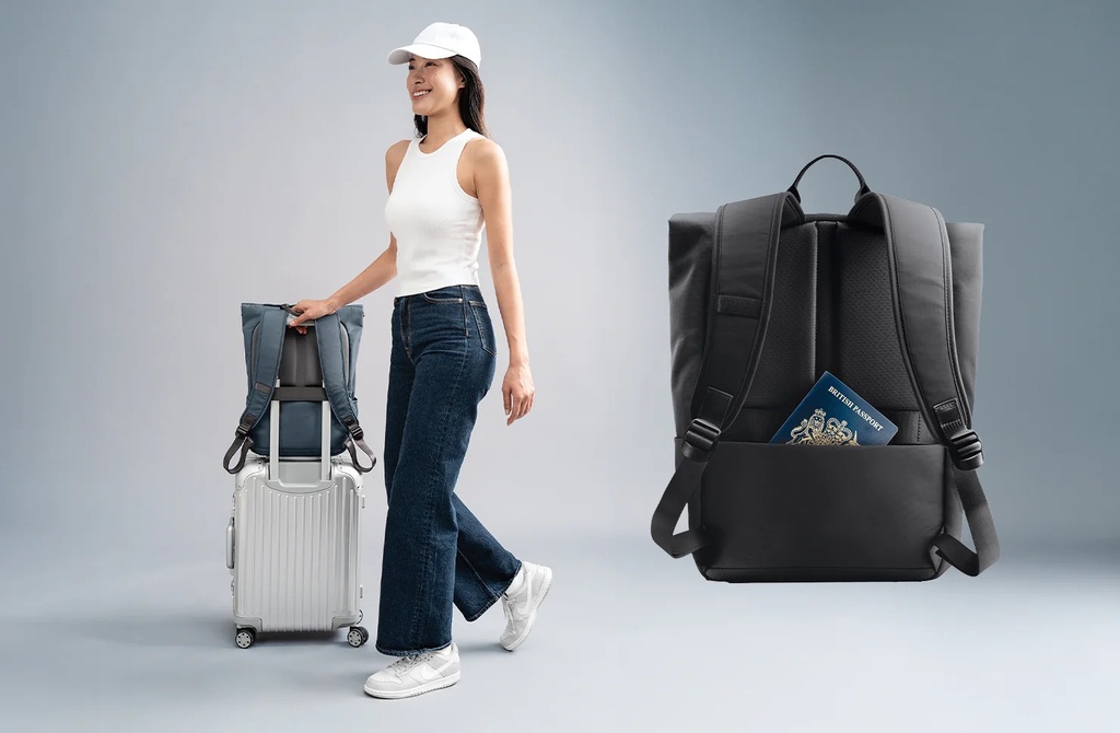 Uniq Arden RPET RipStop BackPack 18L -Midnight Black