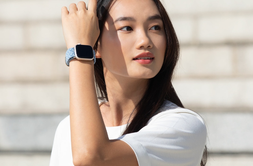 Uniq Aspen Braided Designer Edition for Apple Watch 42/44/45mm - Obsidian Blue 