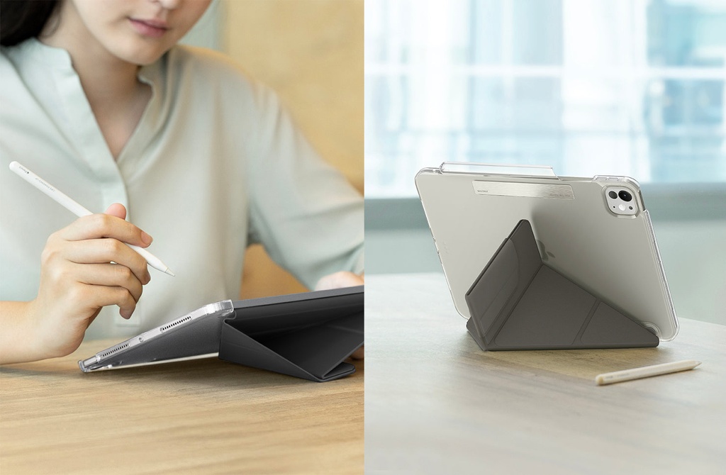 Uniq Camden Click Case for iPad Pro 13" M4 7th Gen - Rhino Grey