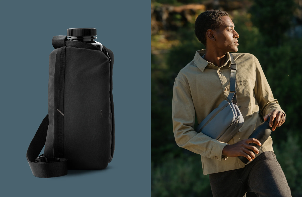 Uniq Denver CrossBody Bag 5L - Midnight	Black