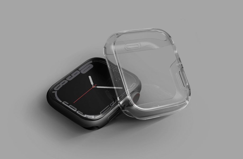 Uniq Hybrid Garde Watch Case With Screen Protection for Apple Watch 41mm - Smoked Tinted Grey
