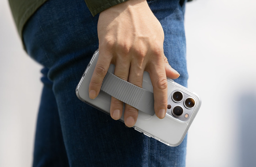 Uniq Hybrid Heldro Mount Series for iPhone 14 Pro Max - Lucent Clear