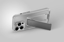 Uniq Hybrid Heldro Mount With Stand Case for iPhone 15 Pro - Vapour Smoke 