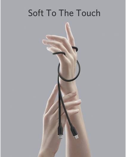 Anker Super Strong PowerLine lll Flow - USB-C to USB-C / 3ft / White