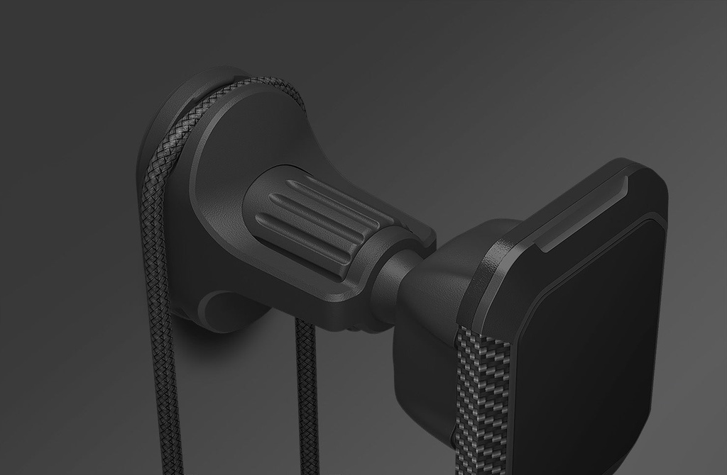 Uniq Mondo Magnetic Windshield And Air Vent Mount - Gunmetal Black 