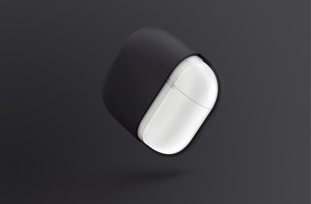 Uniq Nexo Silicone Hang Case With Sports Ear Hooks for Airpods 3 - Coral(e)