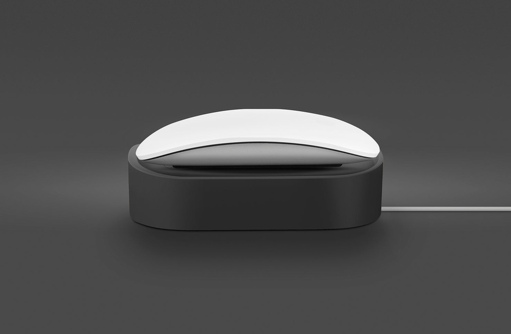 Uniq Nova Compact Magic Mouse Dock With Cable Loop - Chalk Grey 