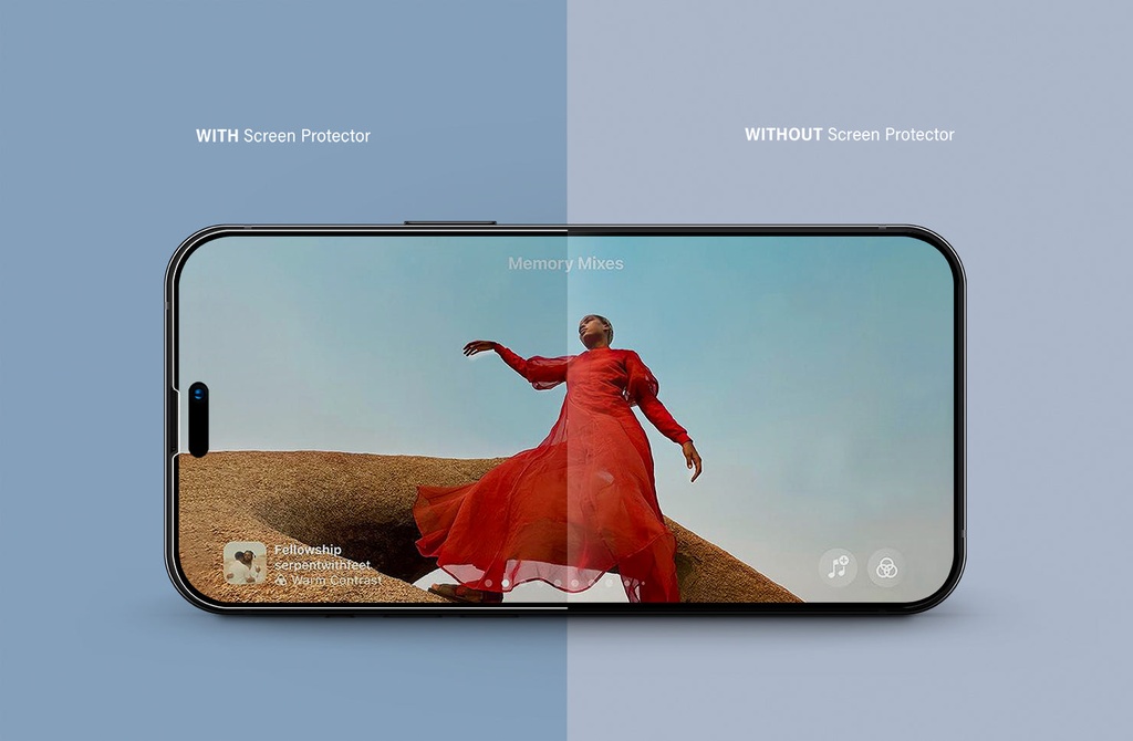 Uniq Optix Clear Glass Screen Protector for iPhone 16 Pro