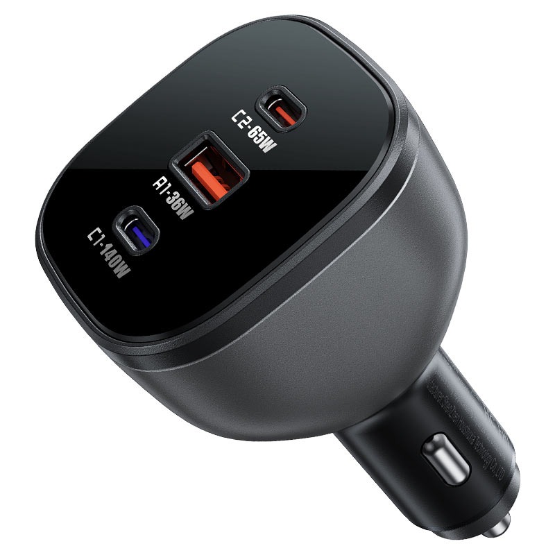 B14 165W (2*USB- C+USB-A) 3-port car charger,black
