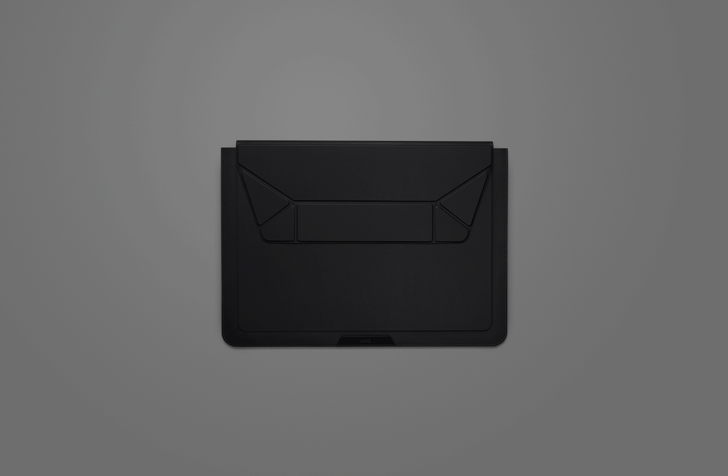 Uniq Oslo Laptop Sleeve With Foldable Stand (Up to 14") - Navy Blue 