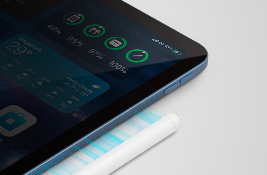 Uniq Pixo Lite Magnetic Stylus for iPad - Dove White(e)