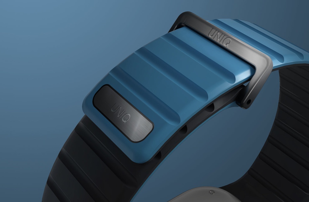 Uniq Revix Evo Reversible Strap For Apple Watch 49/45/44/42mm - Royal Blue / Chalk