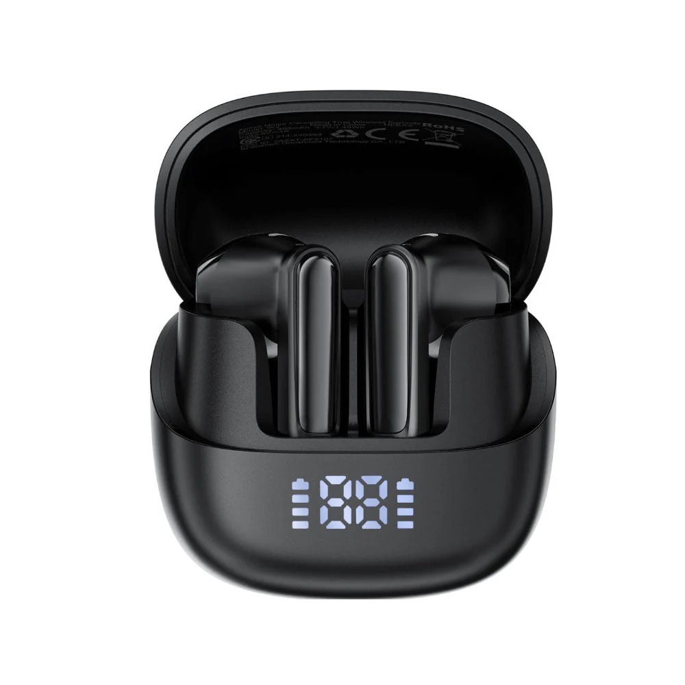 W2 active noise cancelling true wireless earbuds - Black