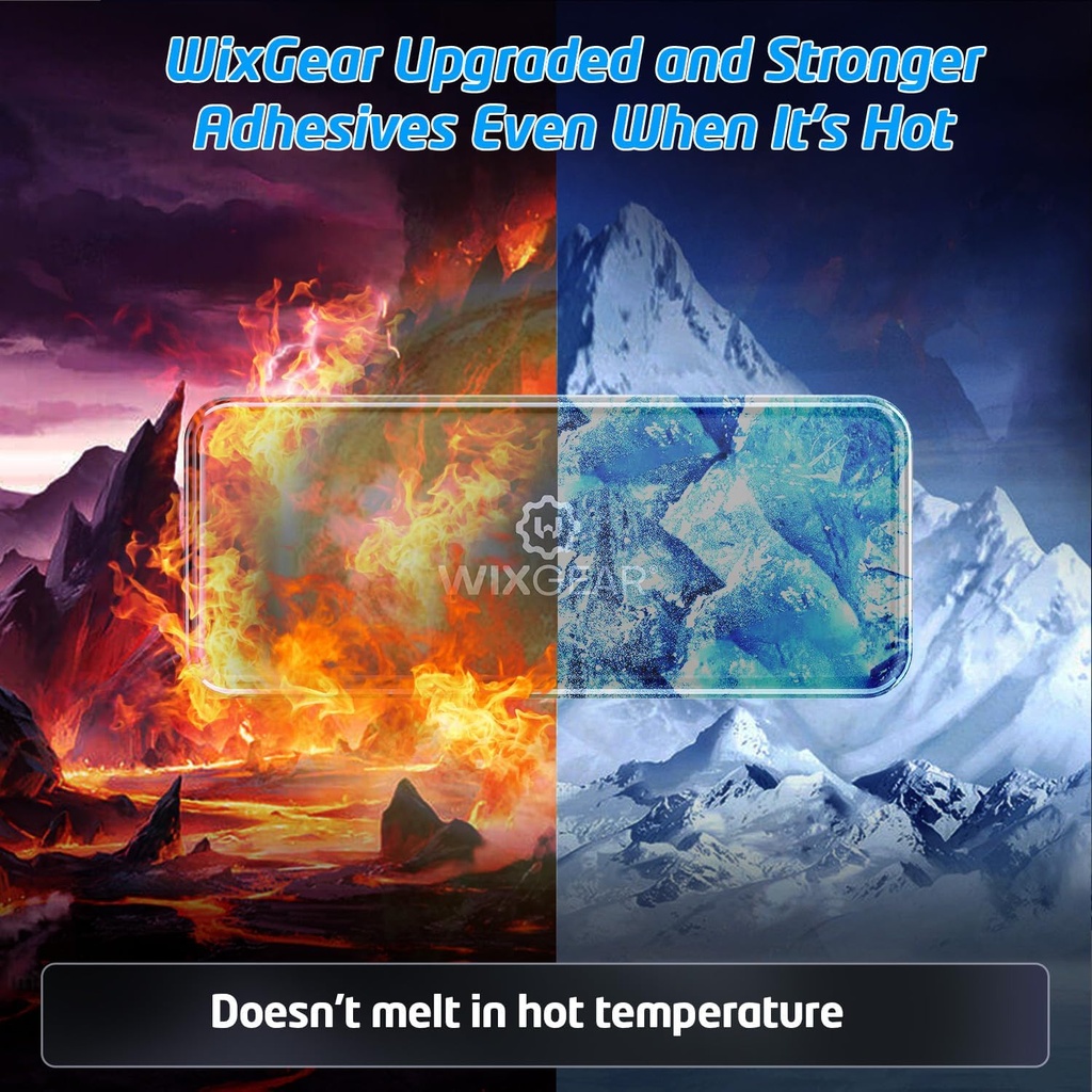 WixGear Rectangle Flat Magnetic Stick On Car Mount