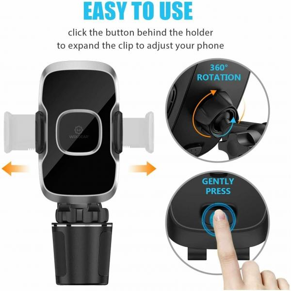 Wixgear car cup Holder Phone mount