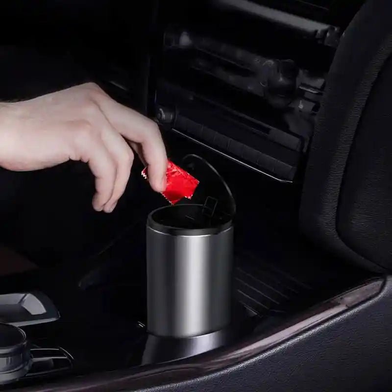 baseus gentleman style vehicle-mounted trash can with nag