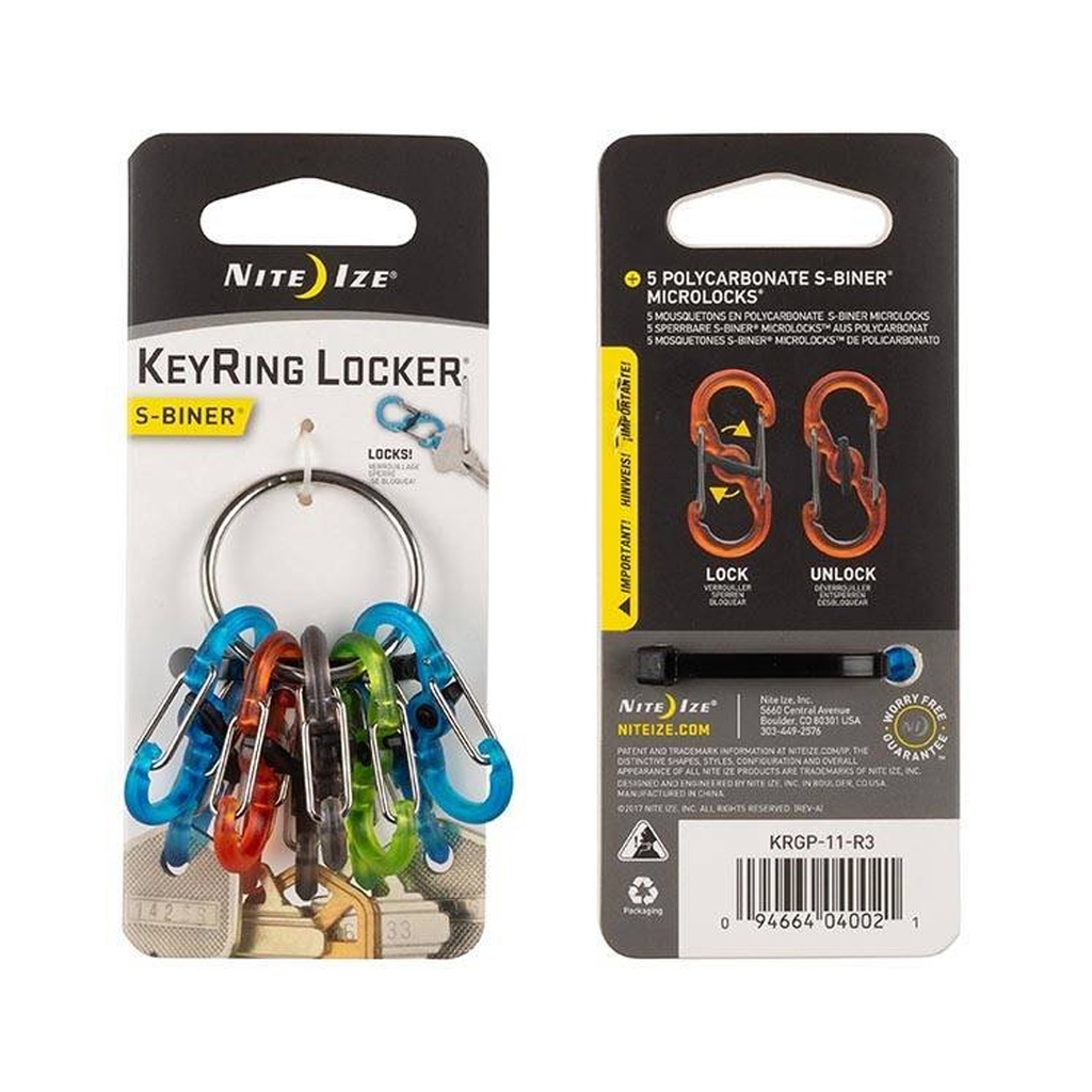 niteize keyring locker stainless