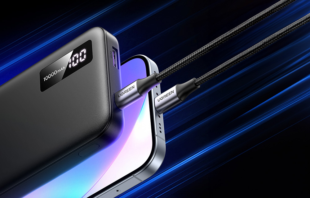 ugreen 10000mAh PD-20W two-way fast charging power bank black pb311