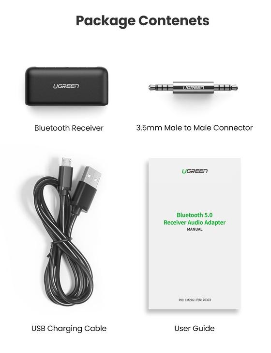 ugreen bluetooth 5.0 receiver audio adapter