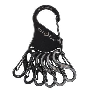 niteize key rack steel s biner black