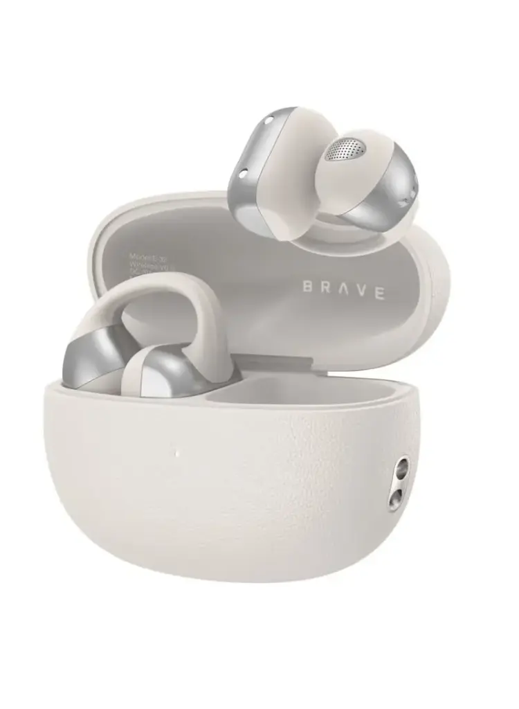 BRAVE CLIPFIT PRO OPENEAR EARBUDS WIRELESS EARPHONES - BEIG