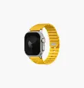 Uniq Fluo Bundle Magnetic Watch Strap With Connector for Apple Watch 40mm to 49mm - Golden Yellow