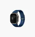  Uniq Fluo Bundle Magnetic Watch Strap With Connector for Apple Watch 40mm to 49mm - Marine Blue