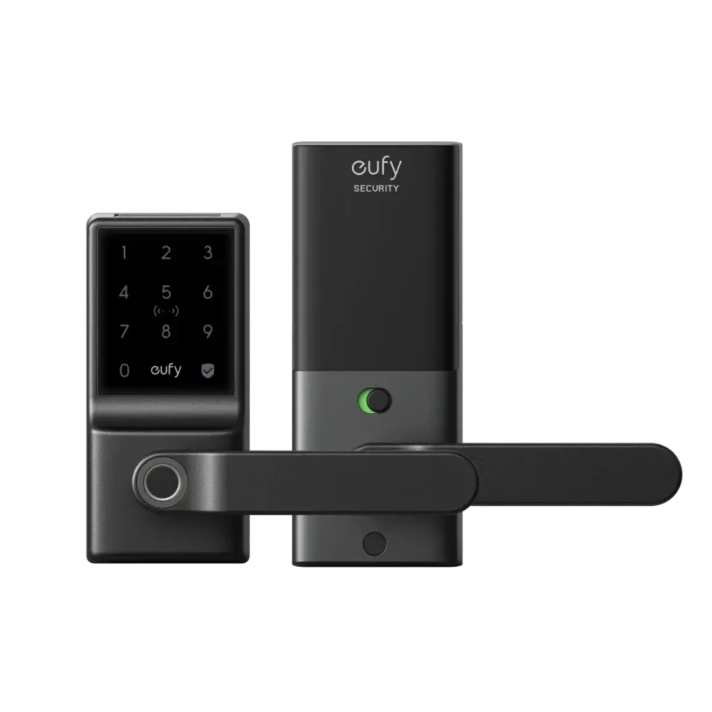 Eufy Security T85l0111 Smart Lever Lock C33 Black NFC Card Alexa Google Voice Control