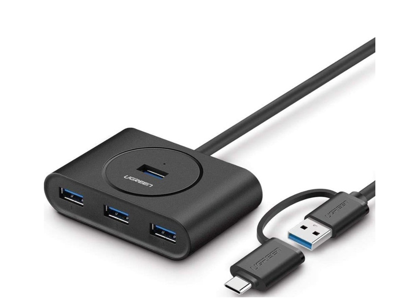 UGREEN USB 3.0 HUB with USB-C port 1m (Black)