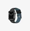 Uniq Linus Airosoft Silicone Strap For Apple Watch 41/40/38 mm - Midnight Black 