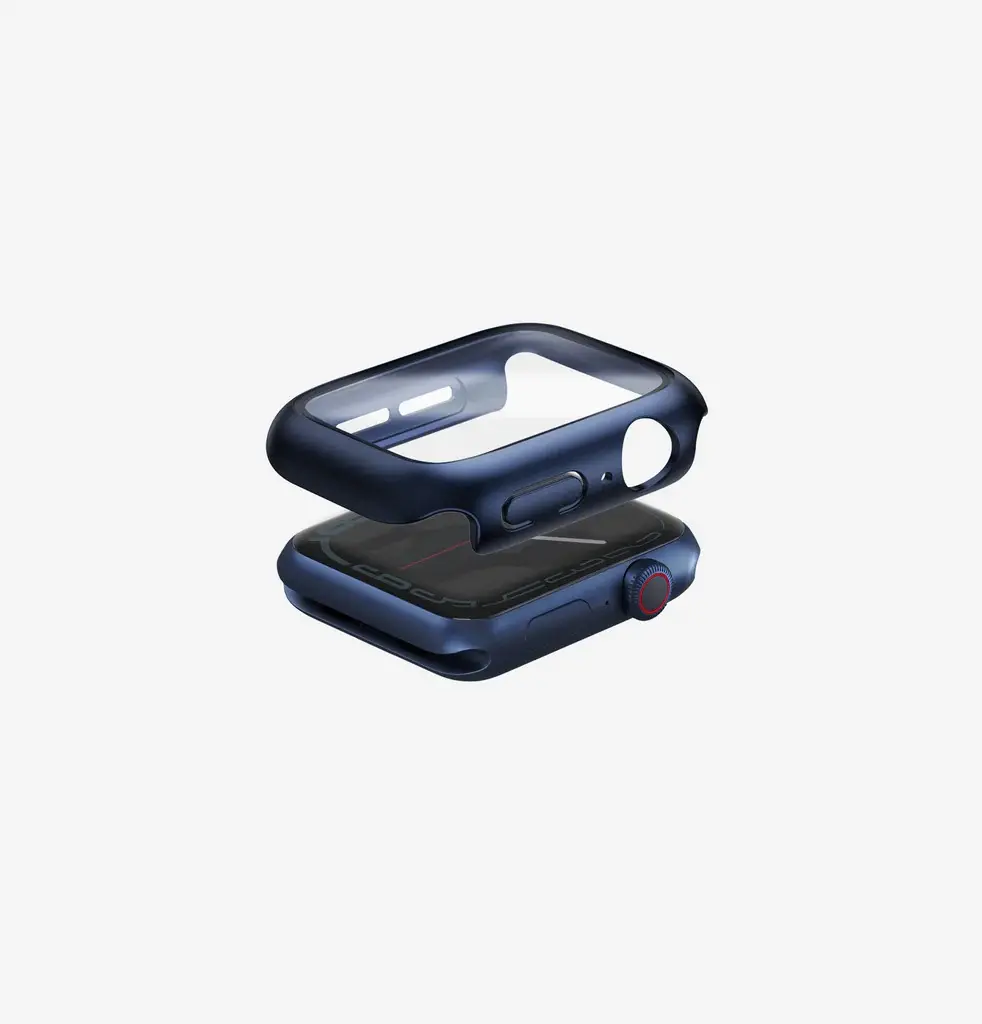 Uniq Nautic Case watch Water Resistant Tempered Glass for Apple Watch 40mm - Marine Blue