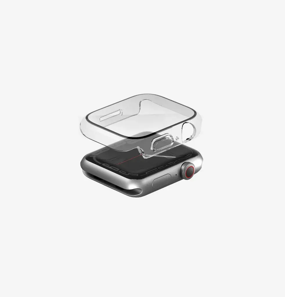 Uniq Legion Case With Screen Protection for Apple Watch 45mm - Dove Clear 