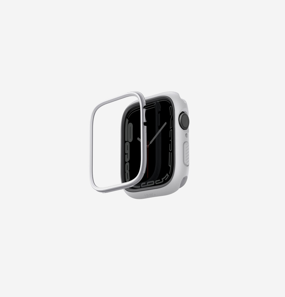 Uniq Moduo Case For Apple Watch With Interchangeable Bezel 45/44 mm - Chalk/Stone Grey 